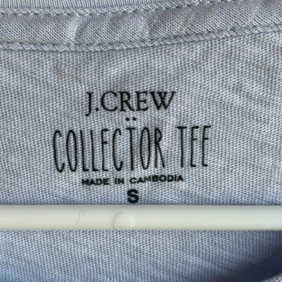 J. Crew Light Blue Cocktail Lineup Graphic Collector Short Sleeve Shirt - Picture 4 of 6